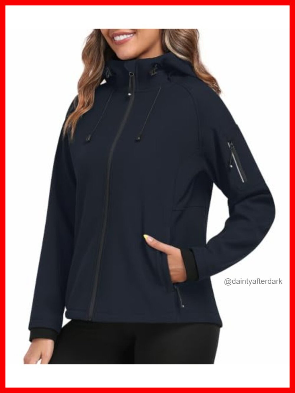 MoFiz Womens Fleece Lined Softshell Jacket Lightweight Insulated Coat